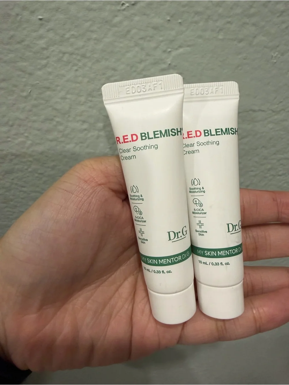 Dr. G Red Blemish Clear Soothing Cream (Travel Size - 10ml x 2)